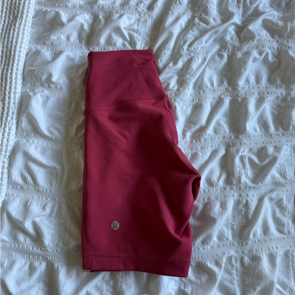 lululemon athletica Women's Red Bike Shorts